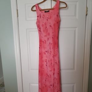 🍁pink maxi floral dress